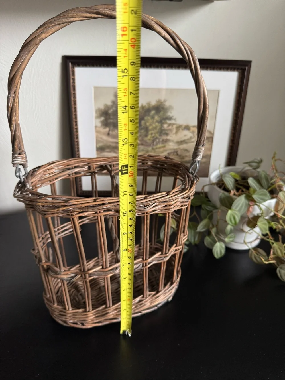 Woven Brown Rattan Storage Basket